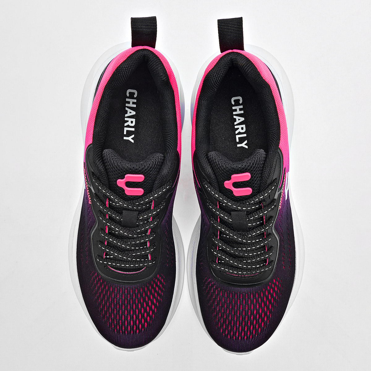 Foto 4 pulgar | Charly Tenis Deportivo Para Mujer Morado Rosa, Running Cod.131562