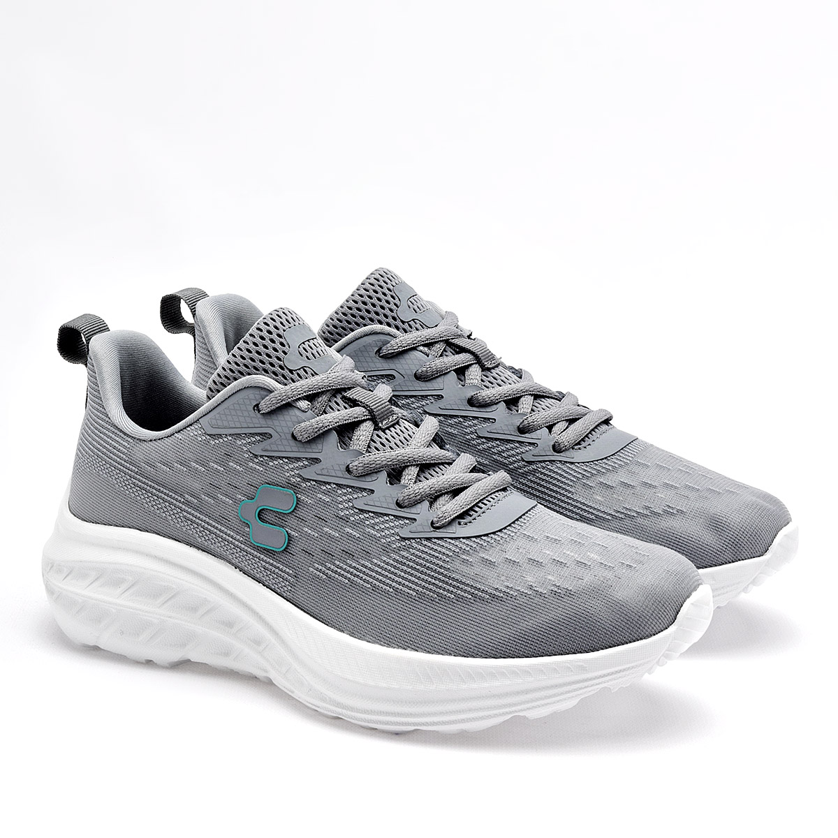 Foto 3 pulgar | Charly Tenis Deportivo Para Mujer Gris, Running Cod.131586