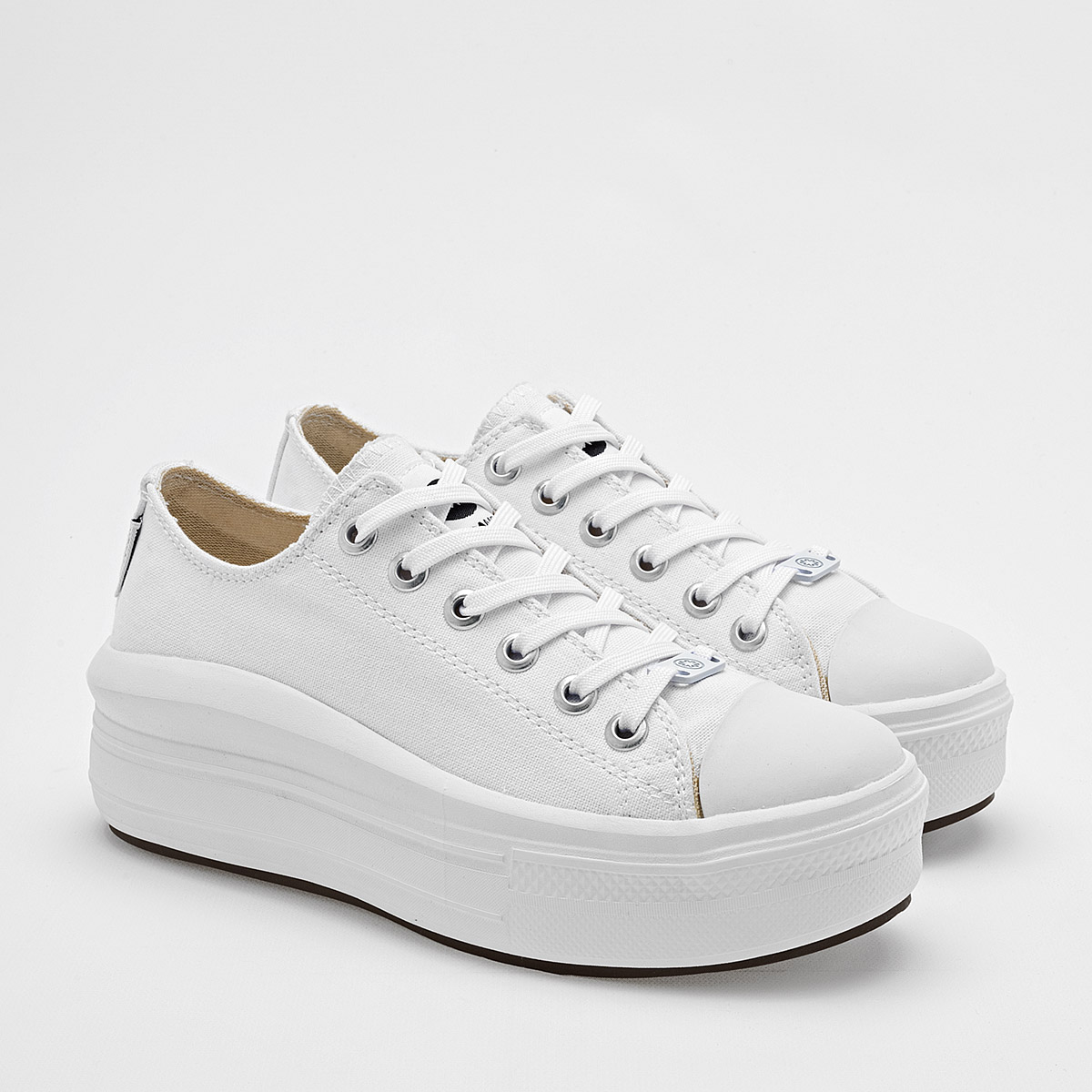 Foto 2 | Moramora Tenis Urbano Para Mujer Blanco Cod.132599