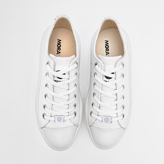 Foto 3 | Moramora Tenis Urbano Para Mujer Blanco Cod.132599