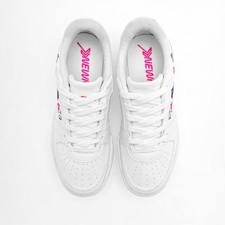 Foto 3 | Newk Tenis Urbano Para Mujer Blanco Multicolor Cod.133411