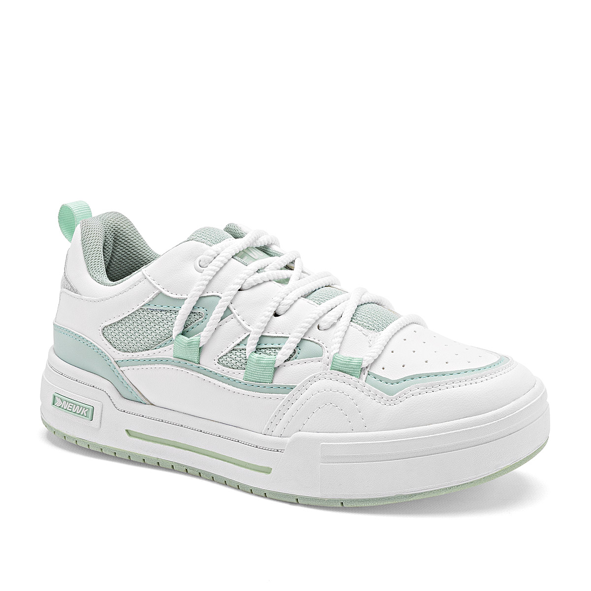 Foto 2 pulgar | Newk Tenis Urbano Para Mujer Blanco Verde Cod.132681