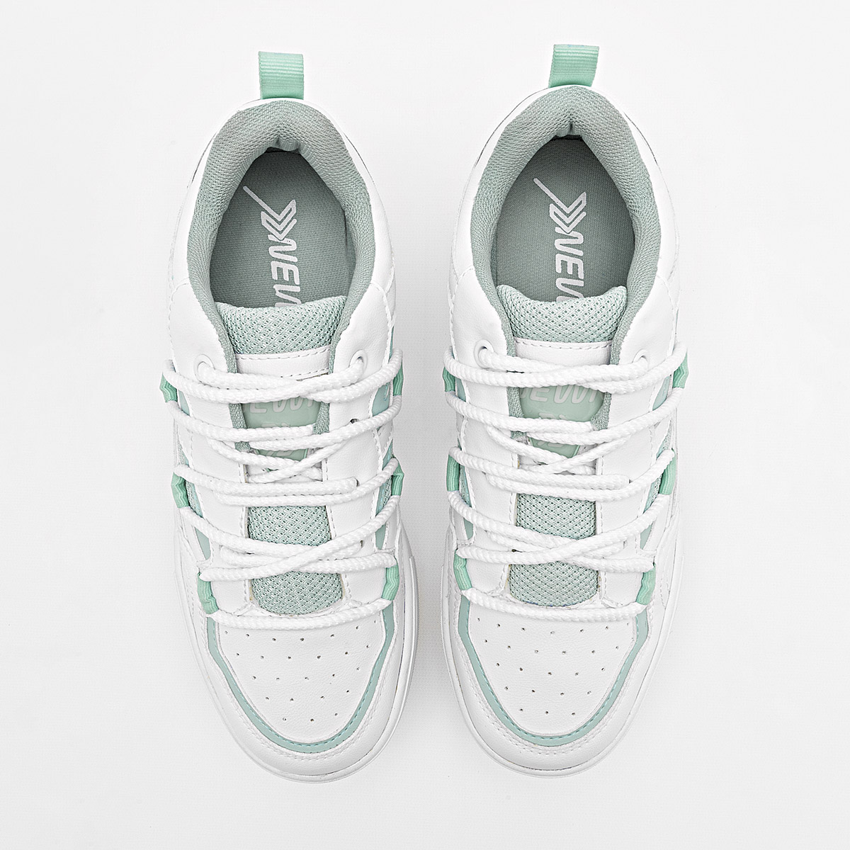Foto 4 pulgar | Newk Tenis Urbano Para Mujer Blanco Verde Cod.132681