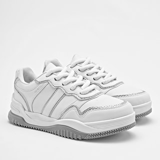 Foto 2 | Gösh Tenis Urbano Para Mujer Blanco Plata Cod.132271