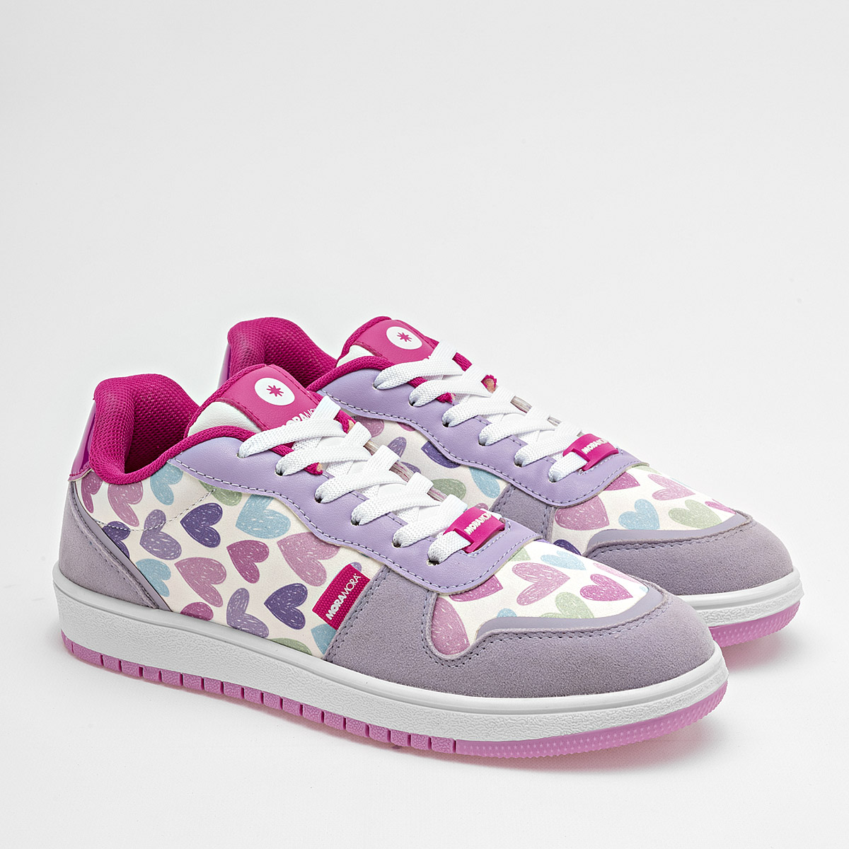 Foto 3 pulgar | Moramora Tenis Urbano Para Mujer Lila Multicolor Cod.132640