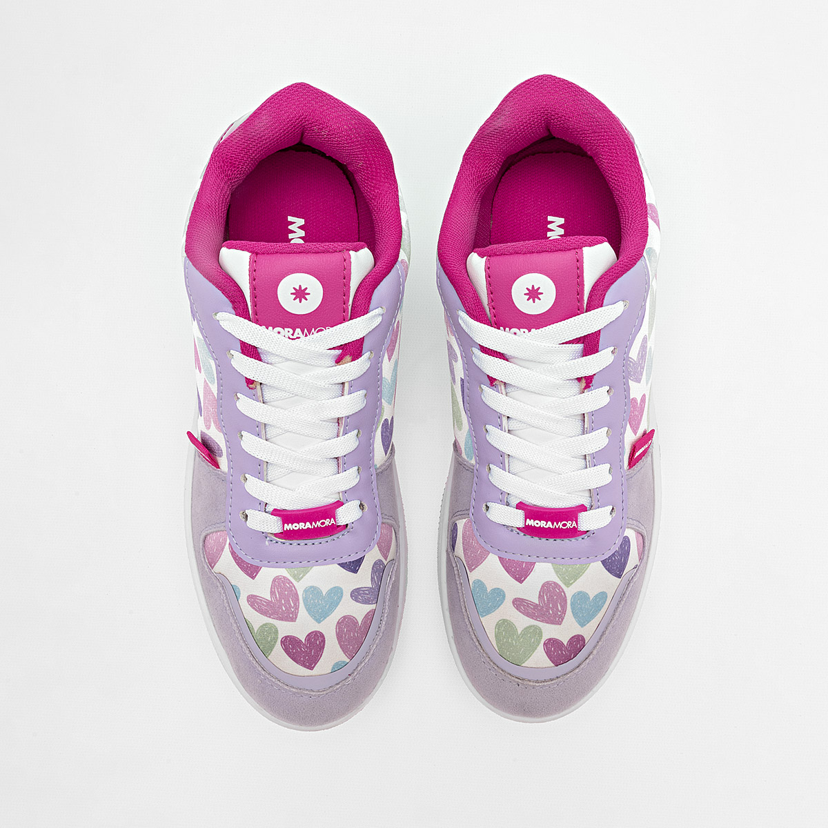 Foto 4 pulgar | Moramora Tenis Urbano Para Mujer Lila Multicolor Cod.132640