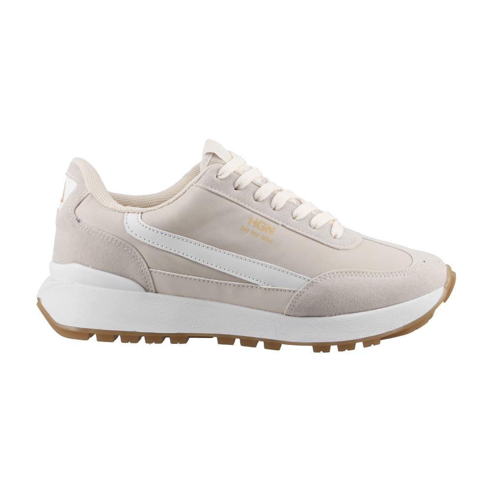 Tenis De Dama Hgn By Mr Shu 7076 Beige Tenis Urbano Casual Dama Talla 23 A 26 E