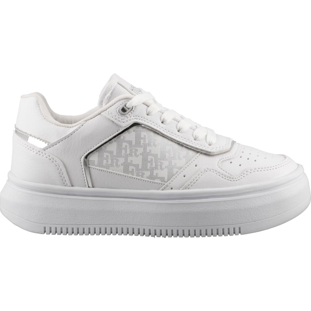 Foto 2 pulgar | Tenis Dama Hgn By Mr Shu 2308 Blanco/plata Tenis Casual Mujer Talla 22 A 26 M