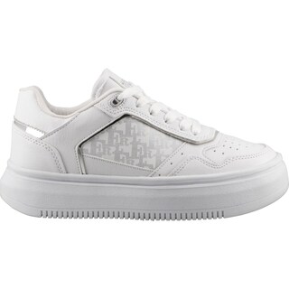 Foto 1 | Tenis Dama Hgn By Mr Shu 2308 Blanco/plata Tenis Casual Mujer Talla 22 A 26 M