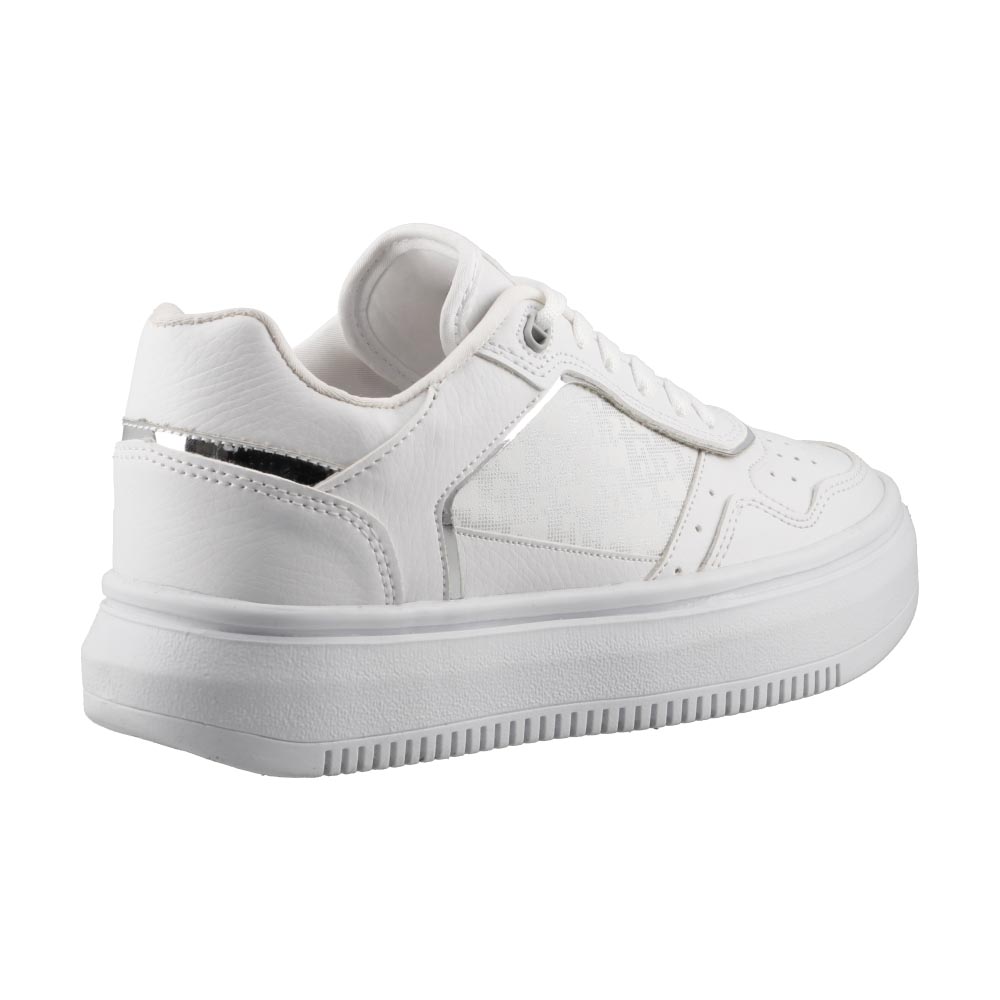 Foto 4 pulgar | Tenis Dama Hgn By Mr Shu 2308 Blanco/plata Tenis Casual Mujer Talla 22 A 26 M