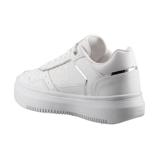 Foto 4 | Tenis Dama Hgn By Mr Shu 2308 Blanco/plata Tenis Casual Mujer Talla 22 A 26 M
