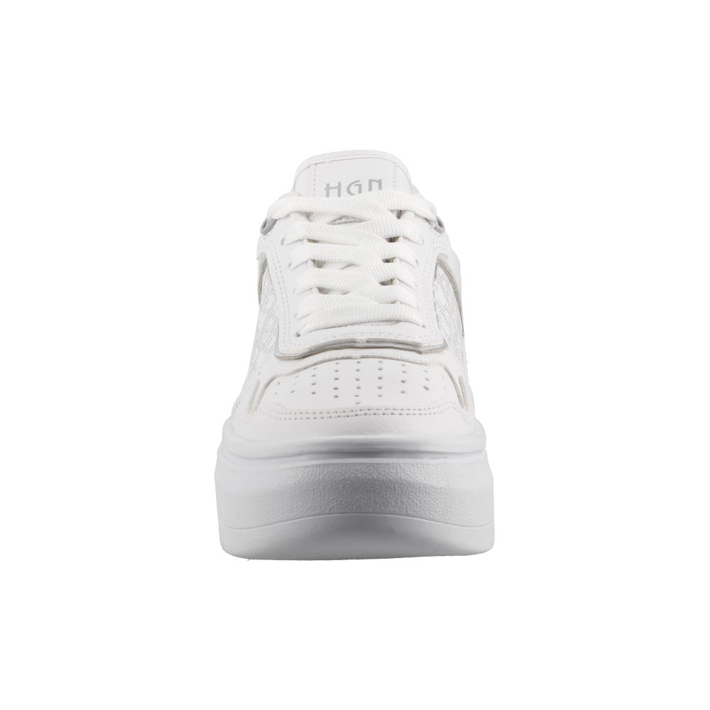 Foto 6 pulgar | Tenis Dama Hgn By Mr Shu 2308 Blanco/plata Tenis Casual Mujer Talla 22 A 26 M