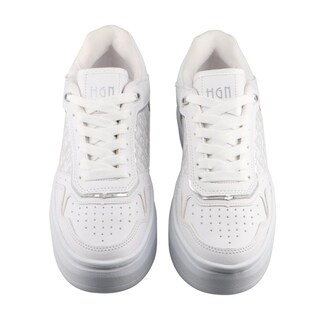 Foto 6 | Tenis Dama Hgn By Mr Shu 2308 Blanco/plata Tenis Casual Mujer Talla 22 A 26 M