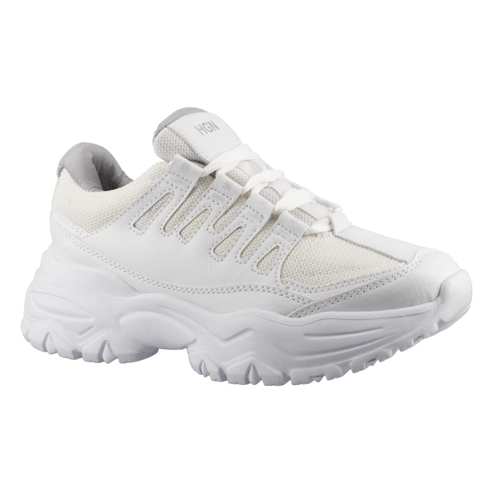 Foto 3 pulgar | Tenis De Mujer Hgn By Mr Shu 8224 Blanco Tenis Casual Urbano Mujer Talla 23 A 26 M