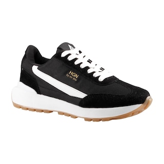 Foto 2 | Tenis De Dama Hgn By Mr Shu 7076 Negro Tenis Casual Urbano Dama Talla 23 A 26 E