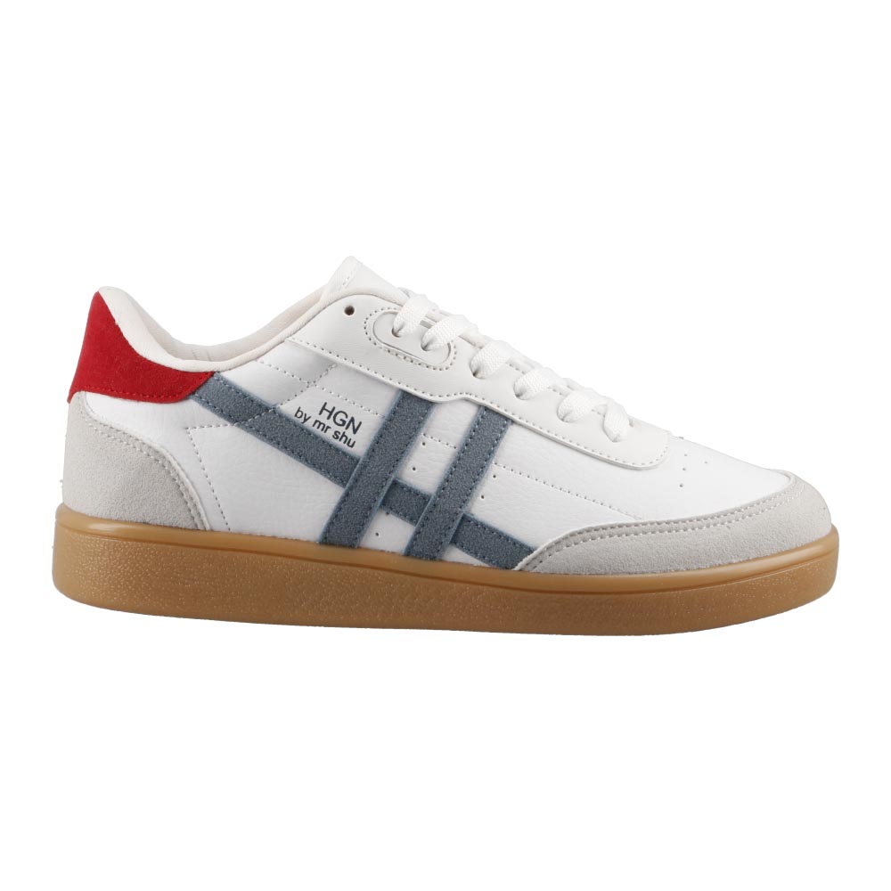 Foto 2 pulgar | Tenis De Dama Hgn By Mr Shu 7080 Blanco/gris/azul Casuales Urbanos Dama Talla 23 A 26 E
