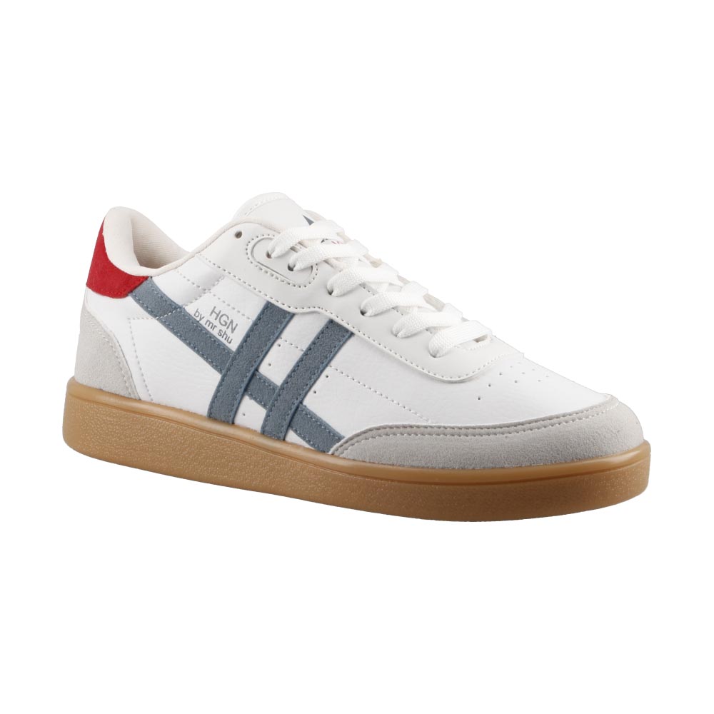 Foto 3 pulgar | Tenis De Dama Hgn By Mr Shu 7080 Blanco/gris/azul Casuales Urbanos Dama Talla 23 A 26 E