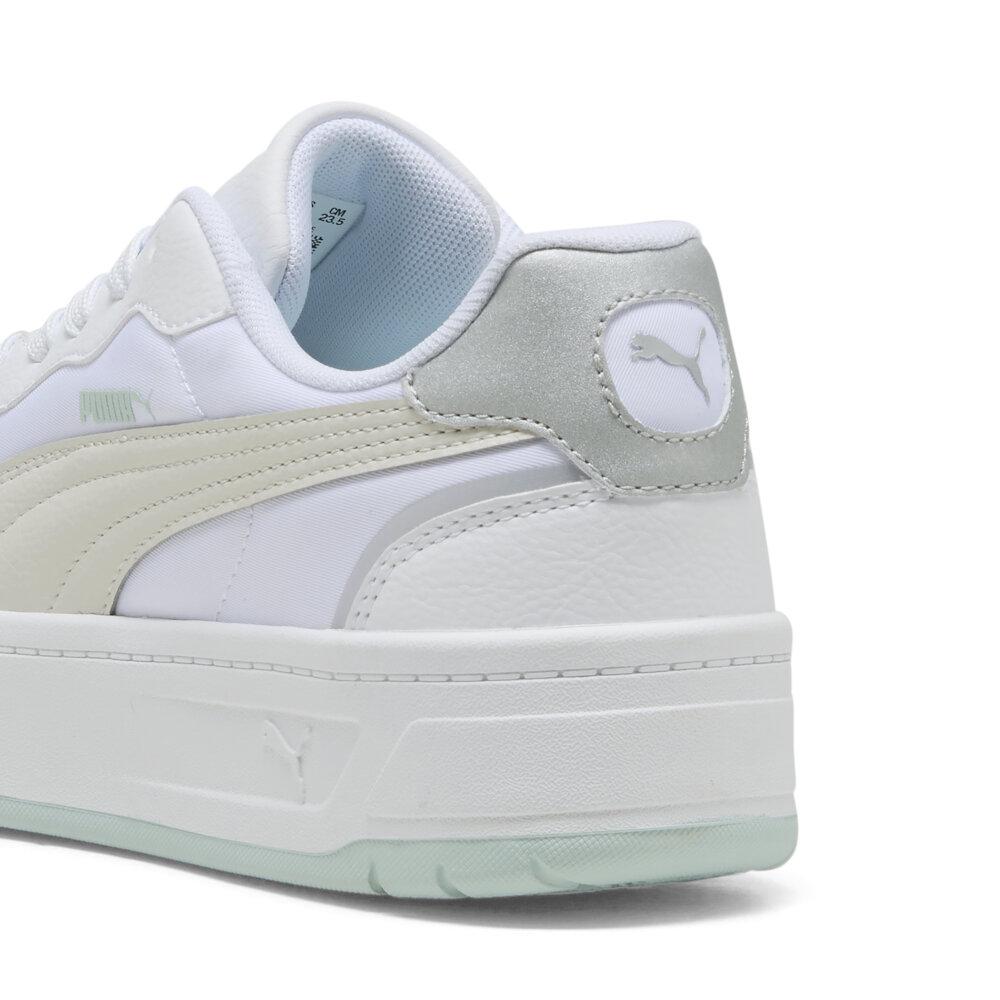 Foto 3 pulgar | Tenis Puma Court Lally Skye Aqua Metallics Para Mujer Blanco