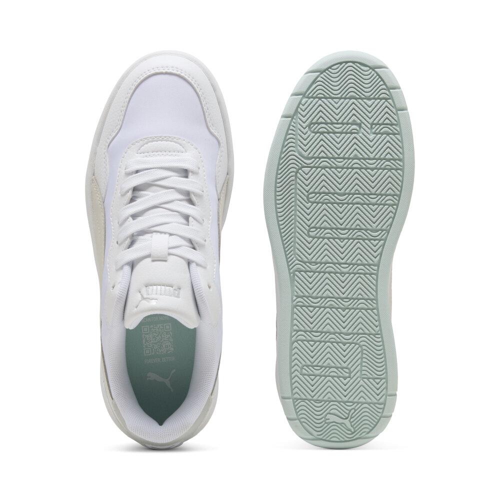 Foto 5 pulgar | Tenis Puma Court Lally Skye Aqua Metallics Para Mujer Blanco