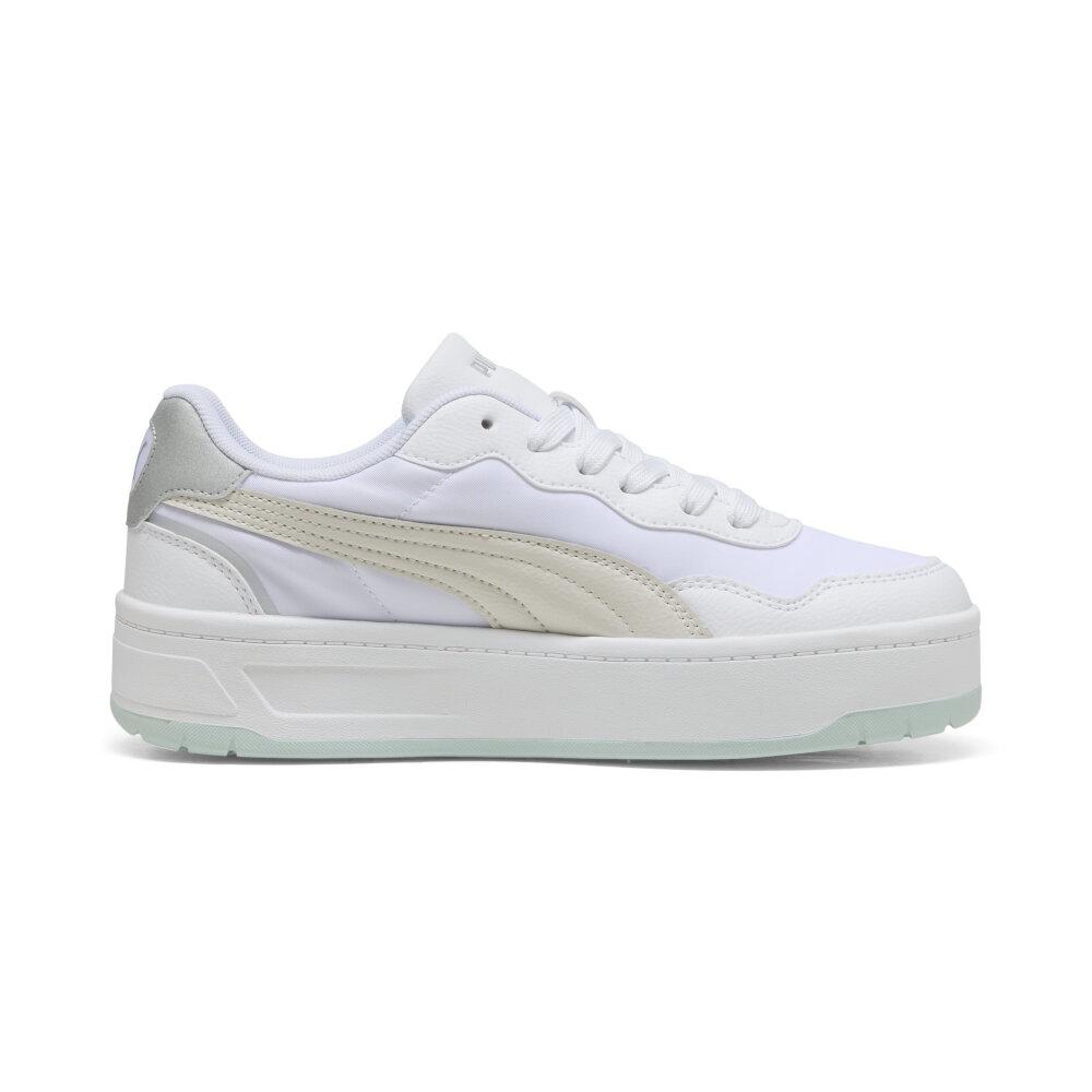 Foto 6 pulgar | Tenis Puma Court Lally Skye Aqua Metallics Para Mujer Blanco