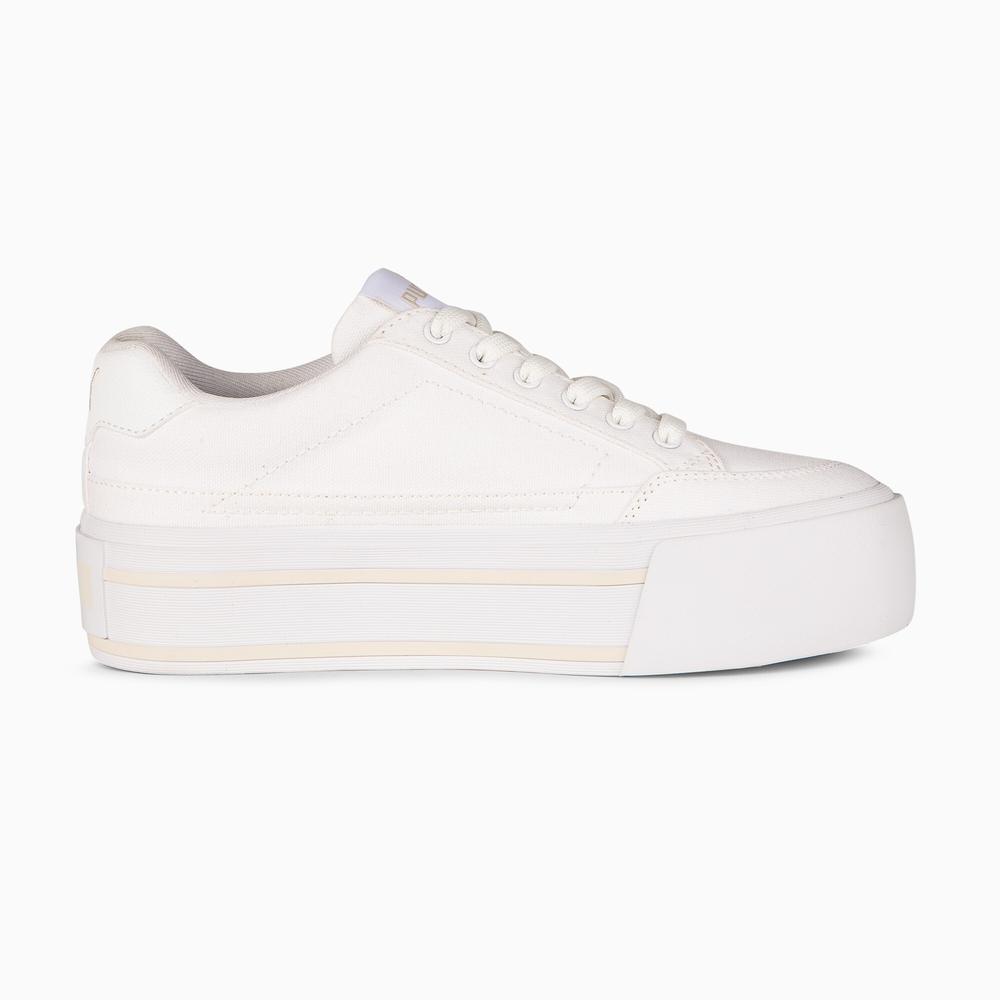 Foto 3 pulgar | Tenis Puma Court Classic Vulc Fs Platform Para Mujer Beige