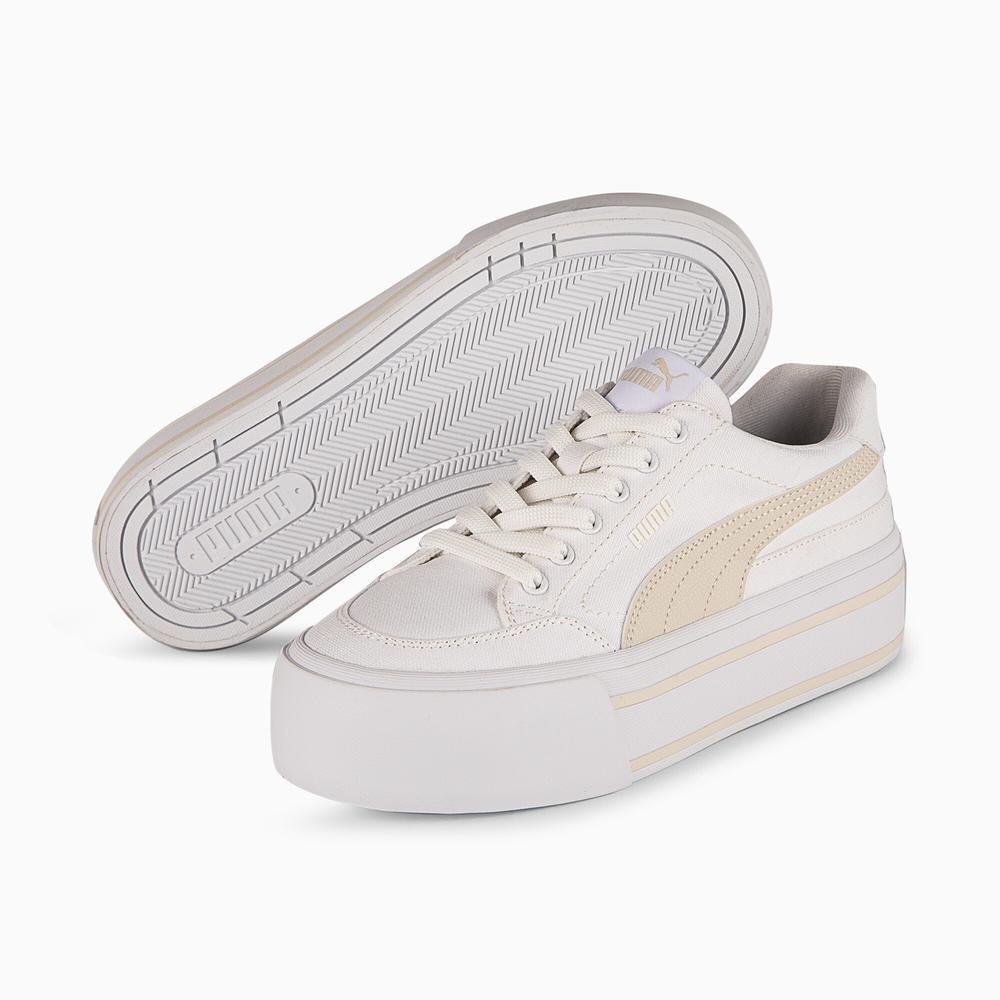 Foto 5 pulgar | Tenis Puma Court Classic Vulc Fs Platform Para Mujer Beige