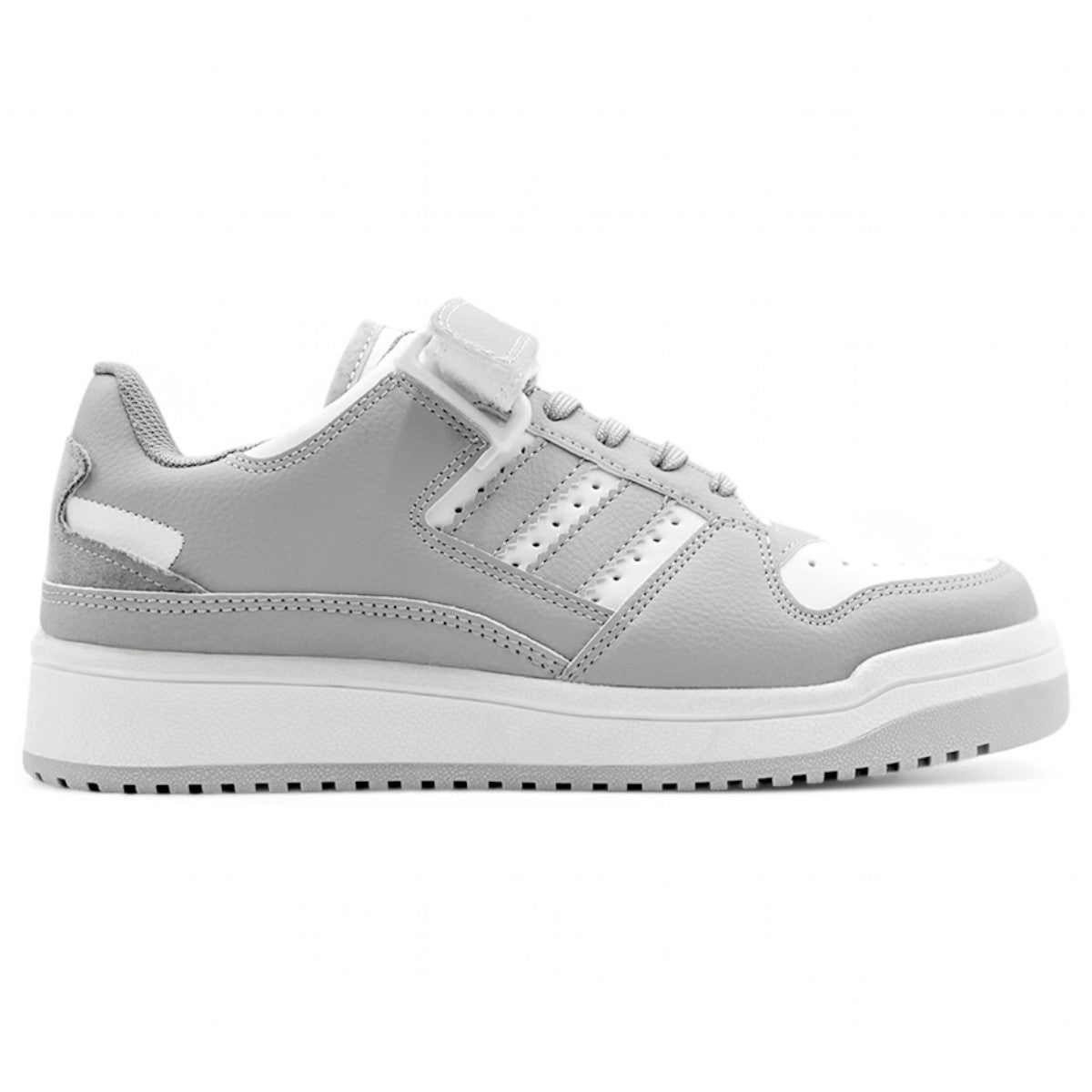 Foto 3 pulgar | Tenis Con Cordones Exterior Piel Vegana Color Gris Para Mujer De Rbcollection