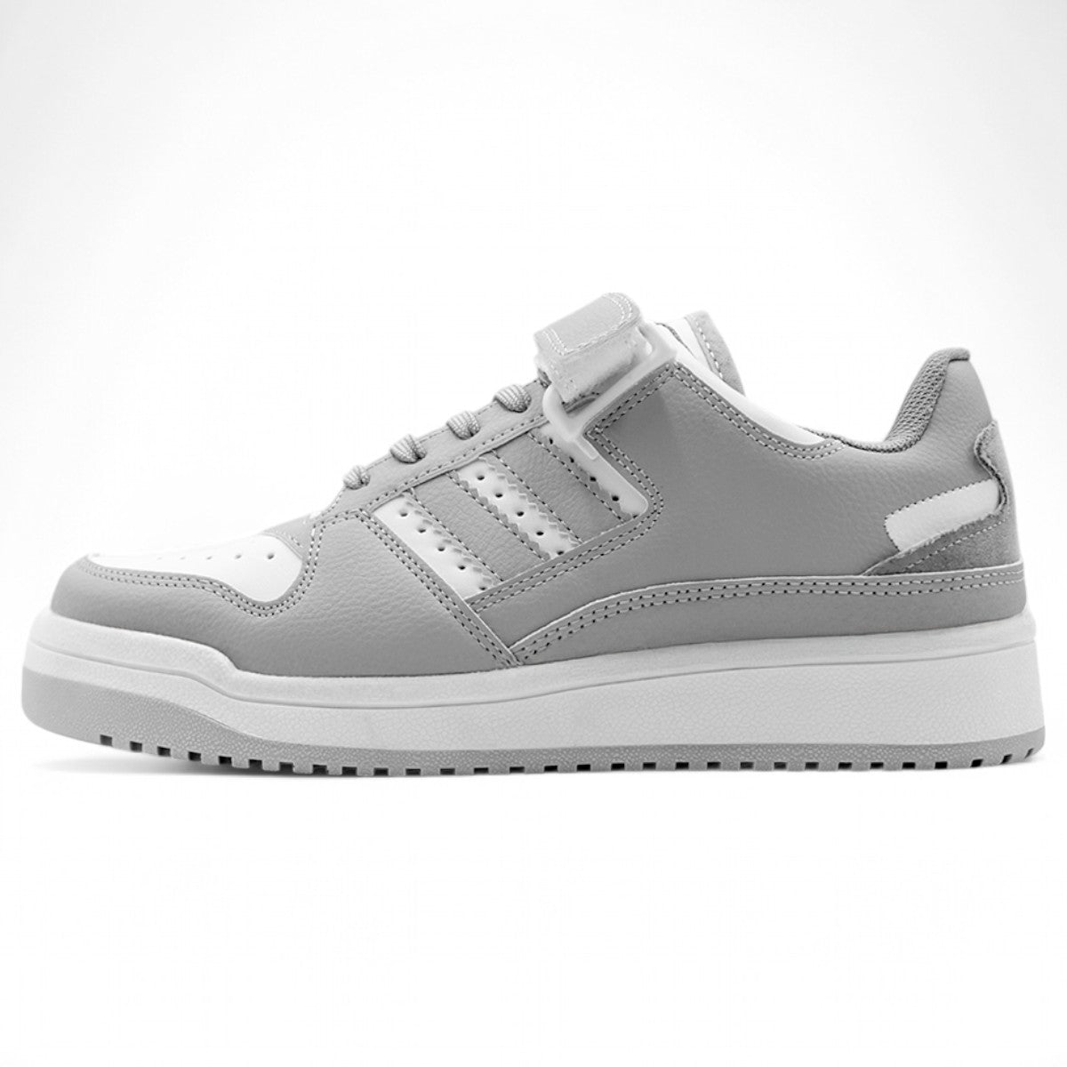 Foto 5 pulgar | Tenis Con Cordones Exterior Piel Vegana Color Gris Para Mujer De Rbcollection