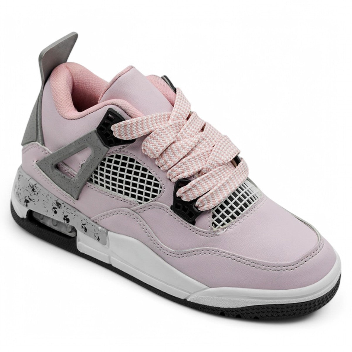 Foto 2 pulgar | Tenis Con Cordones Exterior Piel Vegana Color Rosa Para Mujer De Rbcollection