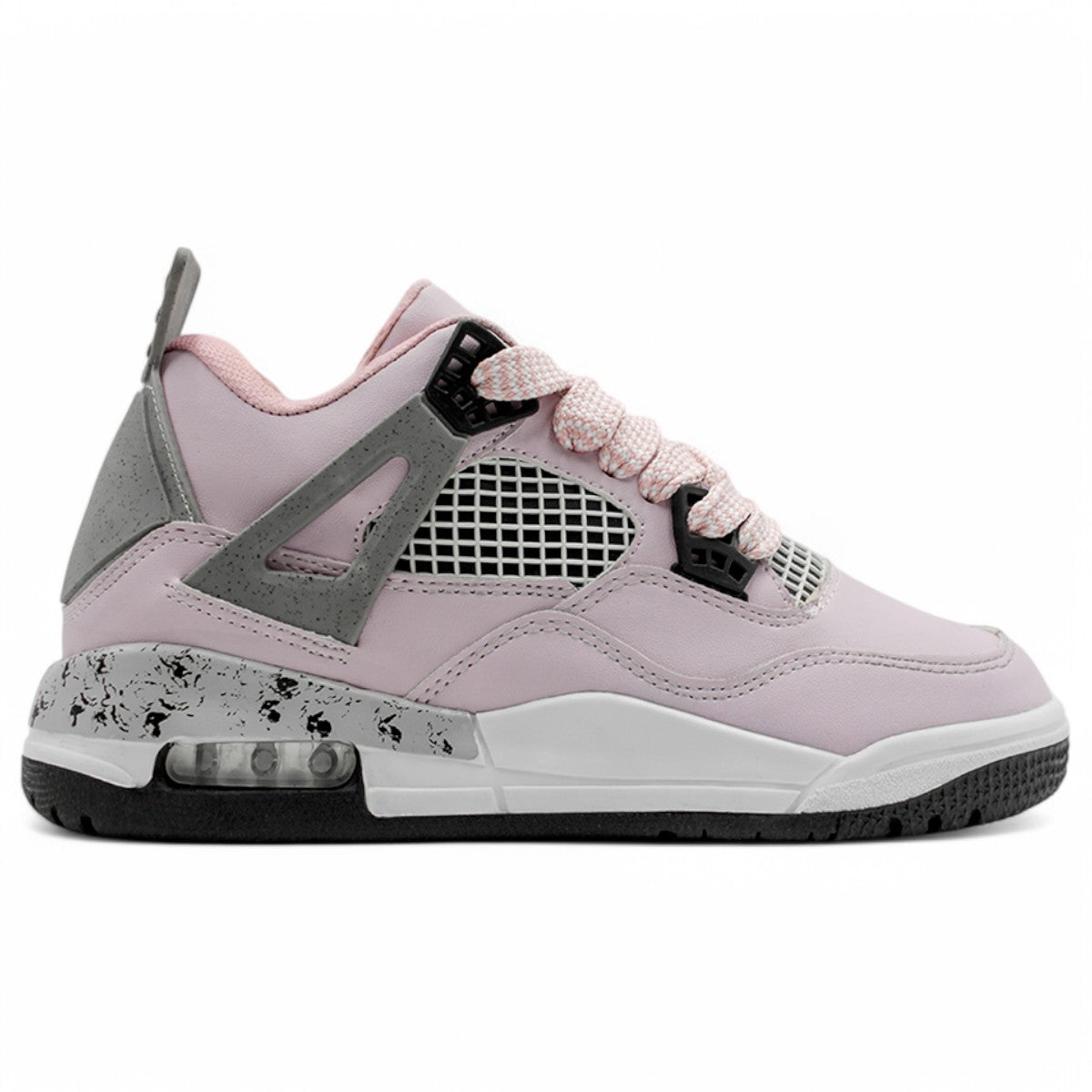 Foto 3 pulgar | Tenis Con Cordones Exterior Piel Vegana Color Rosa Para Mujer De Rbcollection