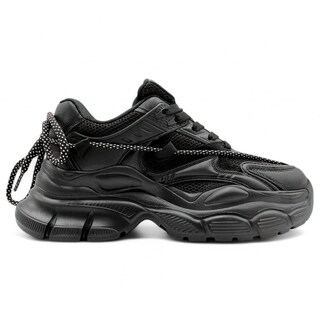 Foto 2 | Tenis Tipo Deportivo Exterior Textil Color Negro Para Mujer De Rbcollection