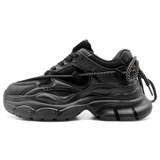 Foto 4 | Tenis Tipo Deportivo Exterior Textil Color Negro Para Mujer De Rbcollection