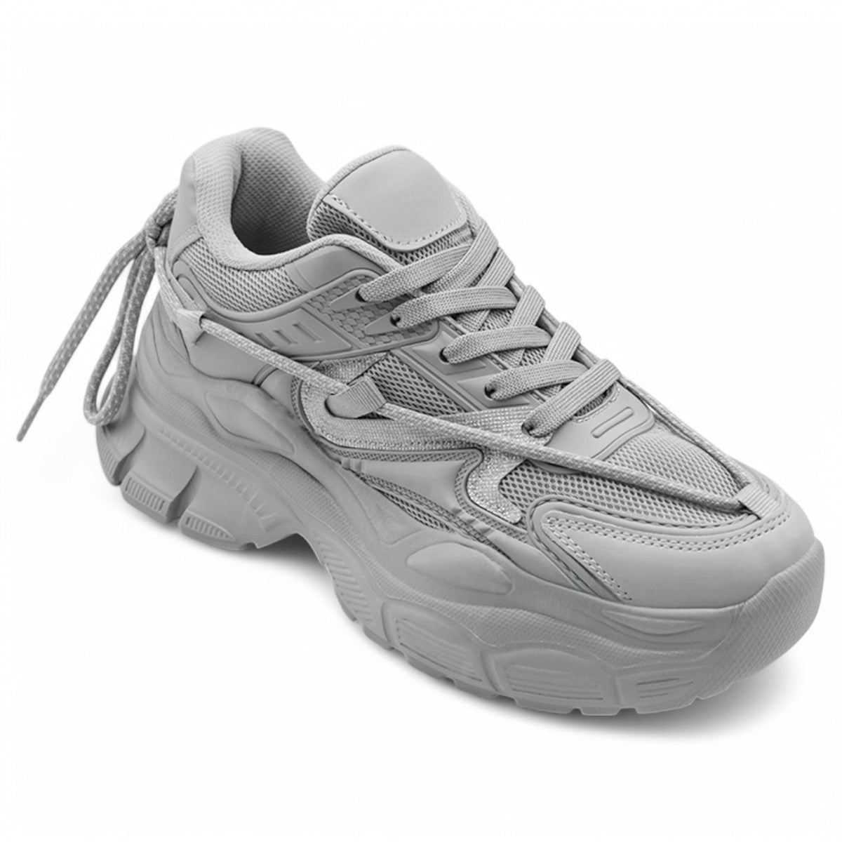 Foto 2 pulgar | Tenis Tipo Deportivo Exterior Textil Color Gris Para Mujer De Rbcollection