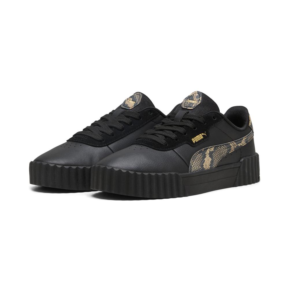 Foto 4 pulgar | Tenis Puma Carina 3.0 Snake Chic Para Mujer Negro