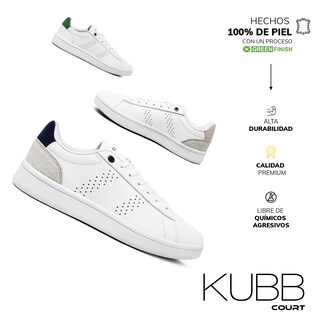 Foto 7 | Court Kubb | Tenis 100% Piel, Cómodos Y Ligeros | Durabilidad Garantizada | Green Finish Technology
