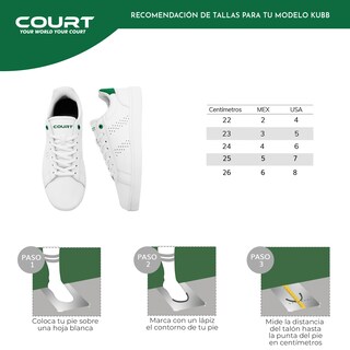 Foto 8 | Court Kubb | Tenis 100% Piel, Cómodos Y Ligeros | Durabilidad Garantizada | Green Finish Technology