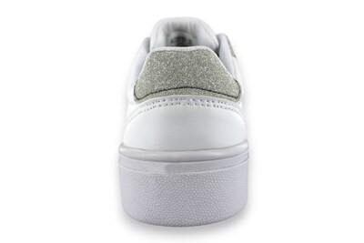 Foto 5 | Tenis Casual Blanco Plata Mujer Bluferno Newk
