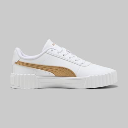 Foto 2 | Tenis Puma Carina 3.0 Aqua Metallics 40072202 Para Mujer, Color Blanco
