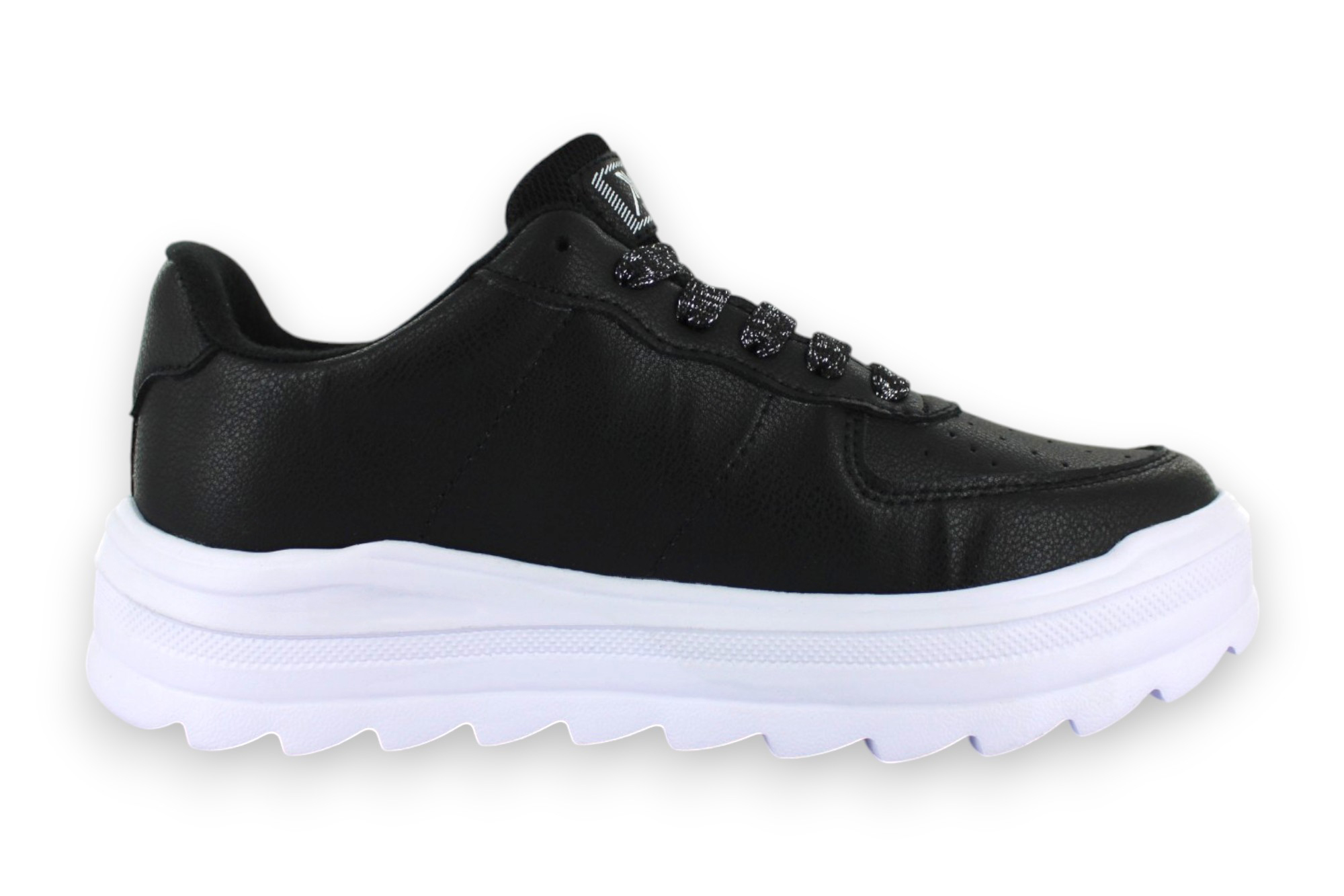 Foto 4 pulgar | Tenis Casual Negro Blanco Mujer Cromcues Newk
