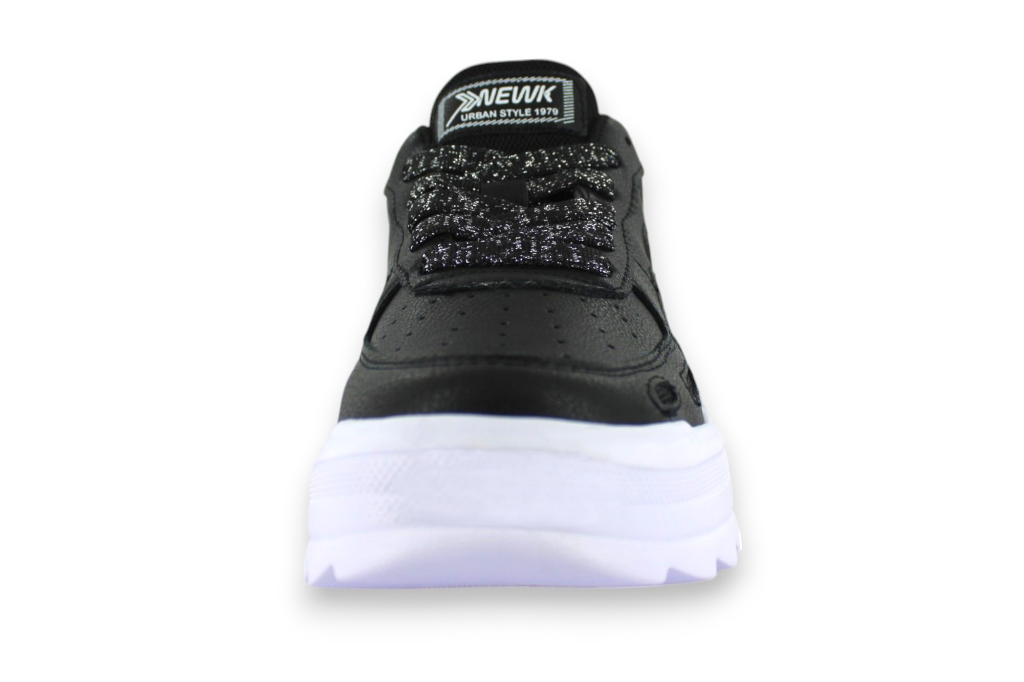 Foto 5 pulgar | Tenis Casual Negro Blanco Mujer Cromcues Newk