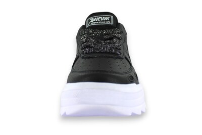 Foto 4 | Tenis Casual Negro Blanco Mujer Cromcues Newk
