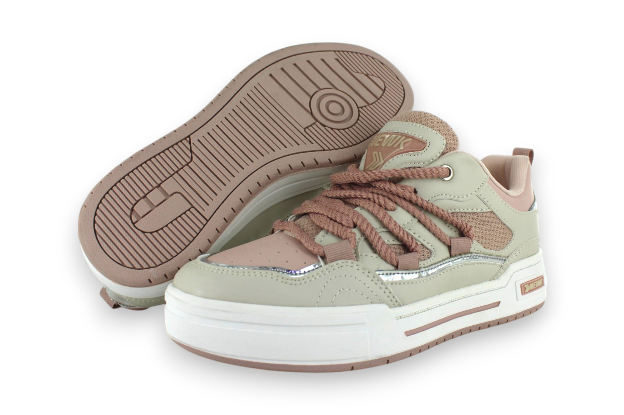 Foto 1 | Tenis Casual Beige Maquillaje Mujer Lupina Newk