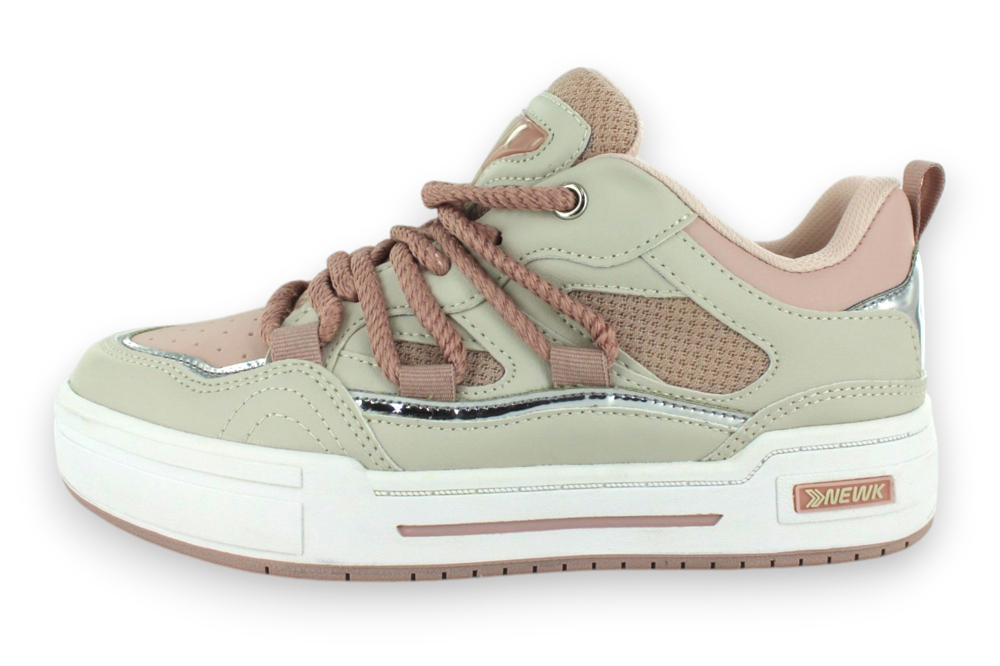Foto 2 | Tenis Casual Beige Maquillaje Mujer Lupina Newk