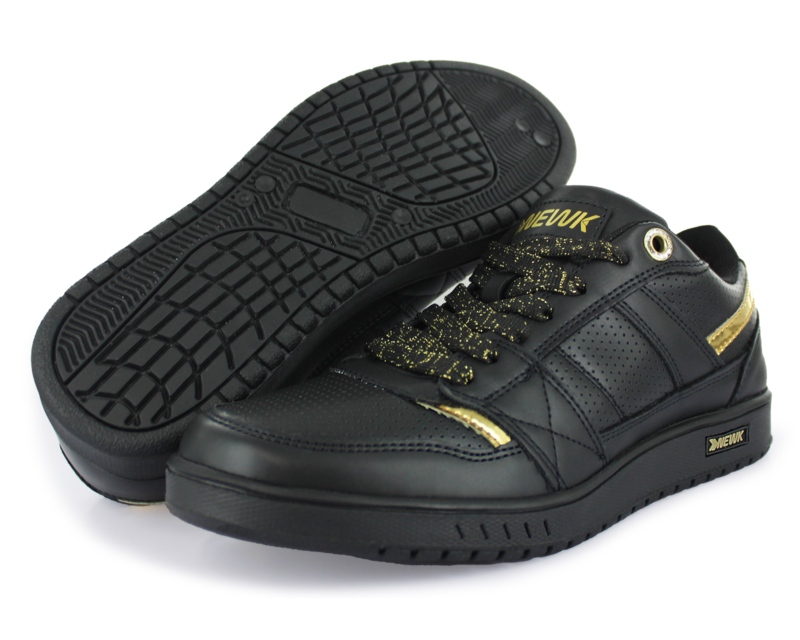 Foto 2 pulgar | Tenis Casual Negro Oro Mujer Dudley Newk