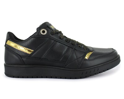 Foto 3 | Tenis Casual Negro Oro Mujer Dudley Newk