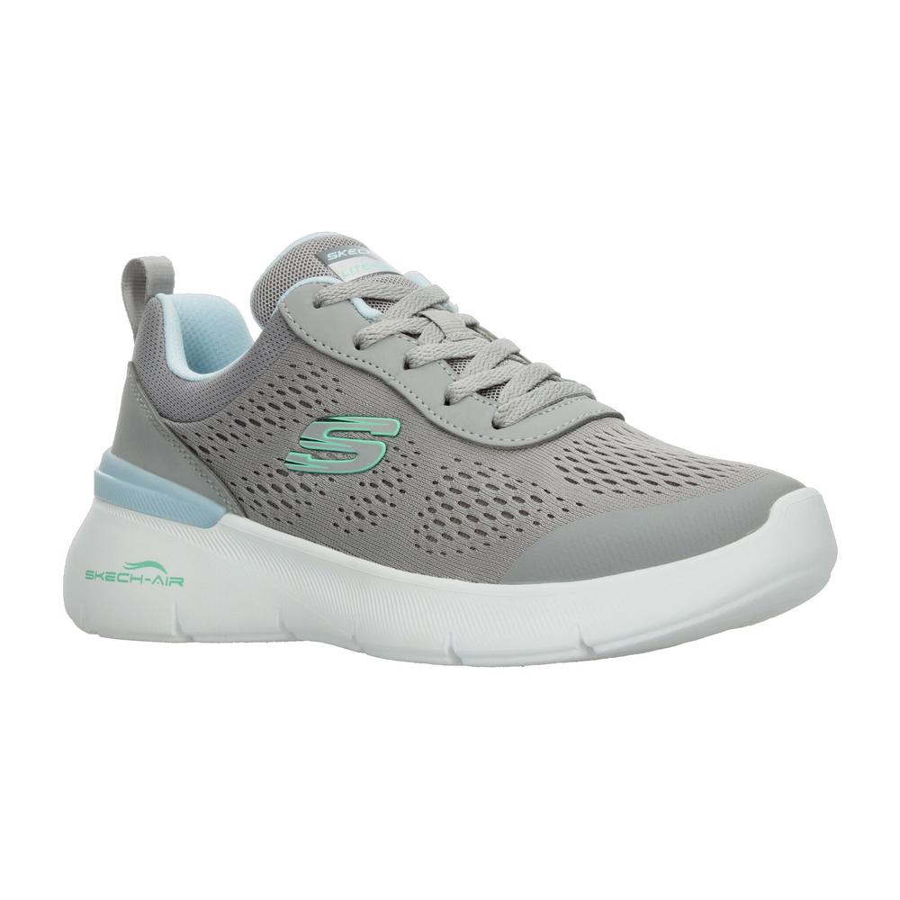 Foto 3 pulgar | Tenis Skechers Gris Para Mujer [ske1057] Gris