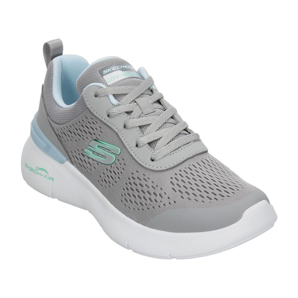 Foto 5 pulgar | Tenis Skechers Gris Para Mujer [ske1057] Gris
