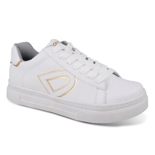 Foto 1 | Tenis Sneaker Dominiq 2302 Color Blanco/oro Para Mujer