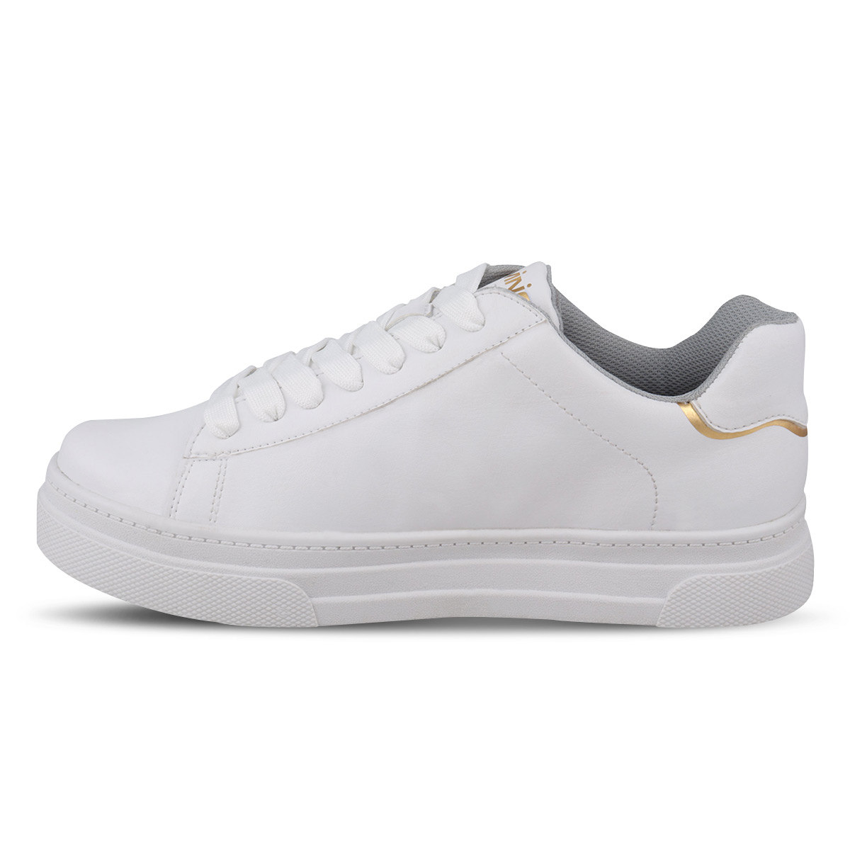 Foto 4 pulgar | Tenis Sneaker Dominiq 2302 Color Blanco/oro Para Mujer