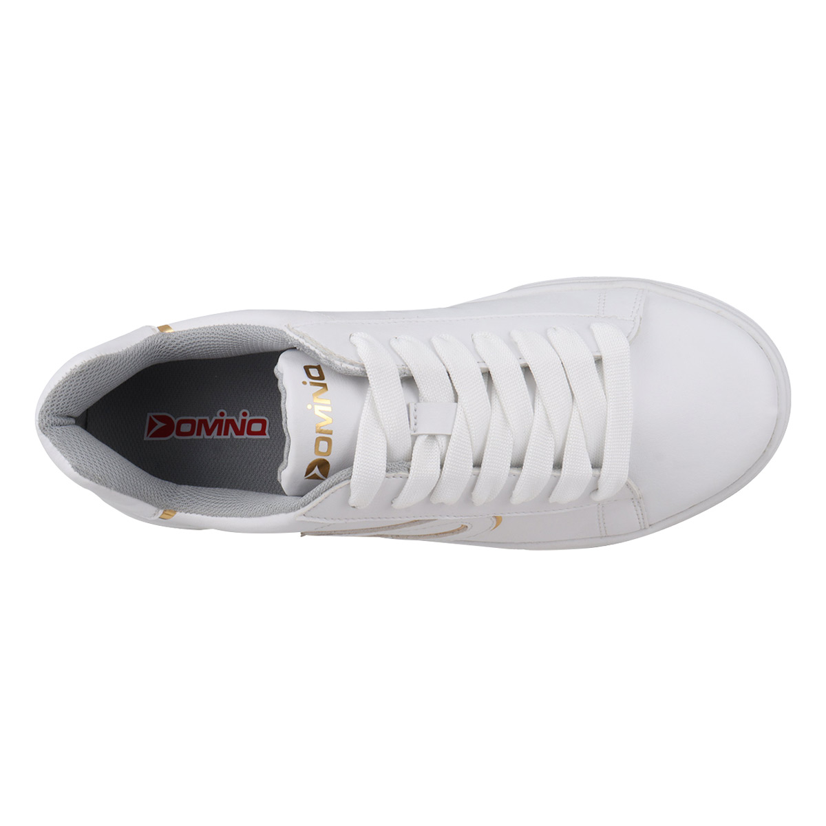 Foto 4 | Tenis Sneaker Dominiq 2302 Color Blanco/oro Para Mujer
